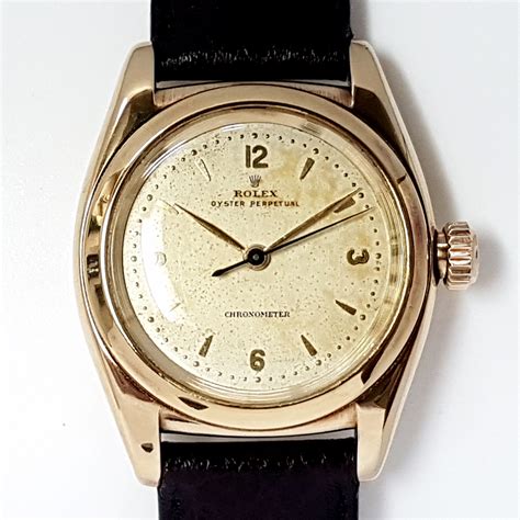 vintage rolex bubble back watch.